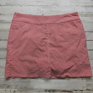 Attyre Skort Womens 6 Red/white Golf Tennis Active Stretch Pockets Skirt